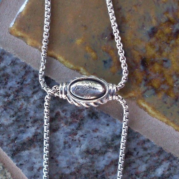 David Yurman Small Crossover Pendant w/Adjustable Chain - 14K/925 - Current Item - Picture 9 of 14